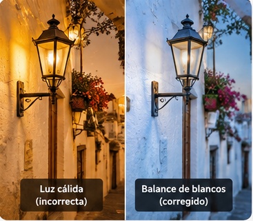 Contenido sobre balance de blancos